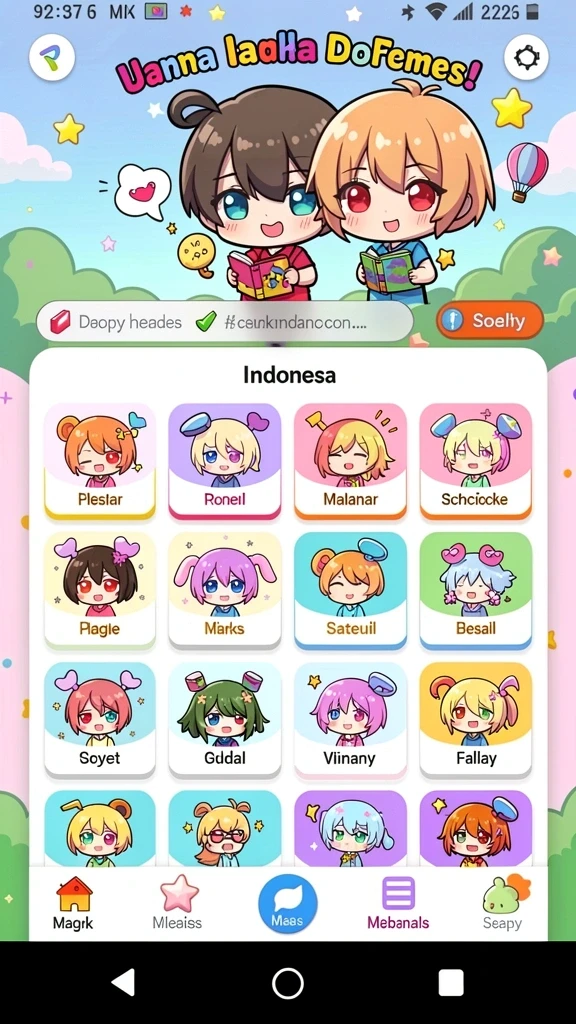 68idn - Tampilan awal aplikasi 68IDN yang menarik.
