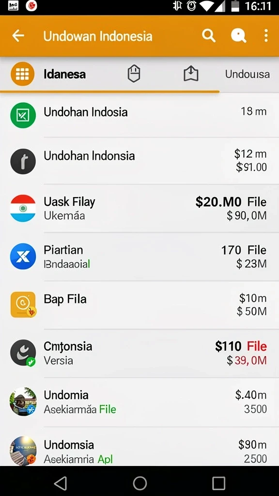 77ag - Gambaran antarmuka pengguna yang menarik.