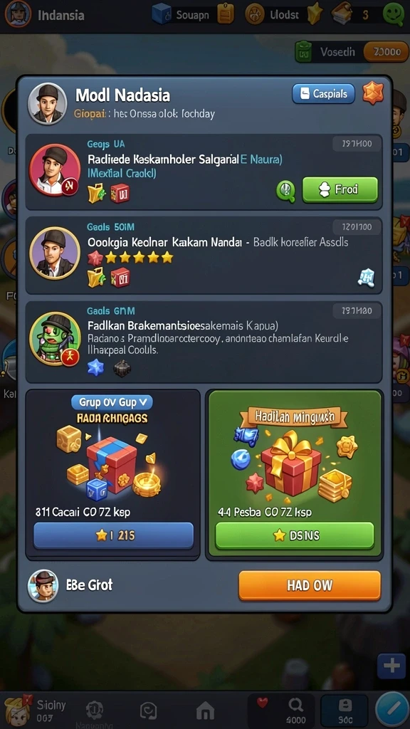 hot51 - Screenshot menunjukkan mode multiplayer dengan teman-teman.