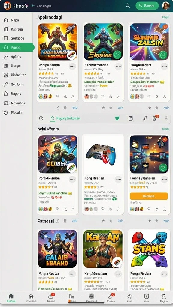 ri889 - Screenshot menunjukkan lingkungan permainan yang indah dan beragam.