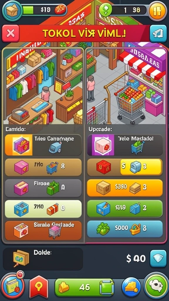 singa8 - Tampilan menu awal SINGA8 yang menarik.