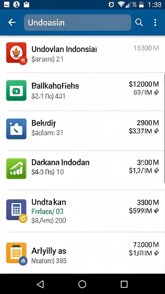 wisnu123 - Tampilan menu utama yang menarik dan mudah dinavigasi.